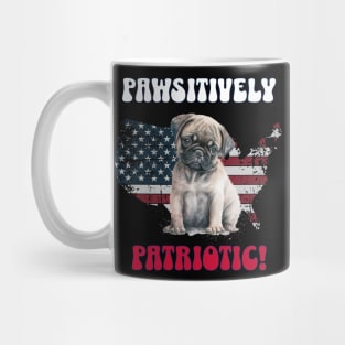 4th of July Independence Day Patriotic French Bulldog Funny Design for Dog Lovers Mug